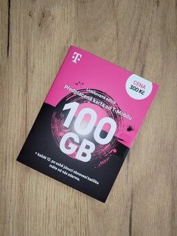 SIM - mobilní data 100GB za 275 Kč na měsíc
