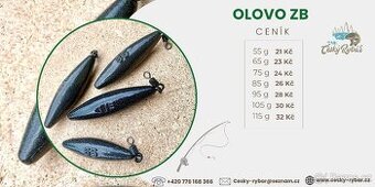 Nahazovací kaprové olovo ZB 55-115g