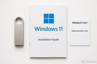 USB s Windows 11, návodem a klíčem, funguje i na starších PC