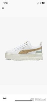 Puma MAYZE - tenisky - white prairie tan