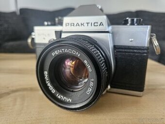 Fotoaparát Praktica MTL5 + objektivy Pentacon + blesky