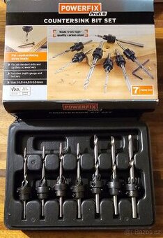 Sada 7ks zahlubovacích vrtáků na vrtání