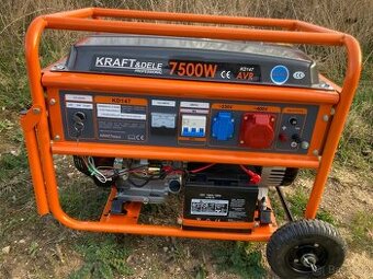 Třífázový generátor 7,5 kW - zánovní