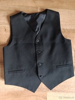 Chlapecké společenské kalhoty a vesta 104