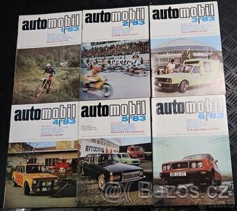ROČNÍK 1983 ČASOPIS AUTOMOBIL 12KS, ŠKODA 130, 136, ŠKODA GA
