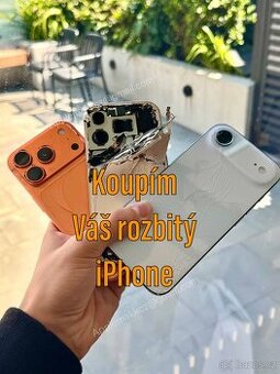 Koupím rozbitý iPhone