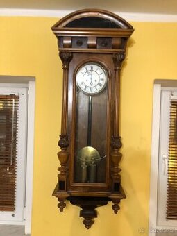 Starožitné hodiny nástěnné pendlovky - 1