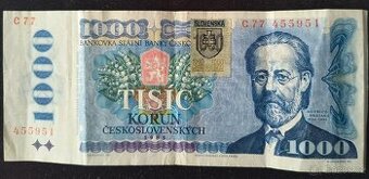 1000 Korún 1985 (kolek SR)