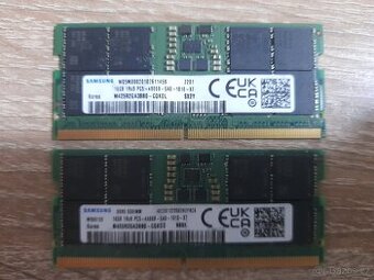 operační paměť 1Rx8 PC5 - 4800B 2x16GB DDR5 pro notebook