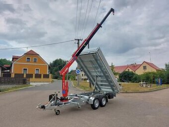 Třístranný sklápěč s rukou