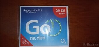 PRODÁM NOVOU NEROZBALENOU SIM KARTU GO O2 PREMIOVÉ ČÍSLO