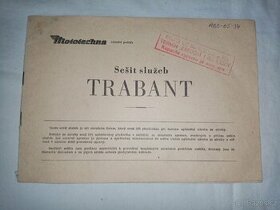 Brožura Trabant - seznam služeb