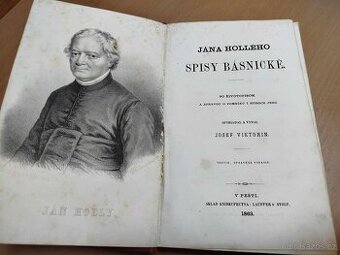 162ročná kniha--JÁN HOLLÝ--1863--SPISY BÁSNICKÉ--So životopi - 1