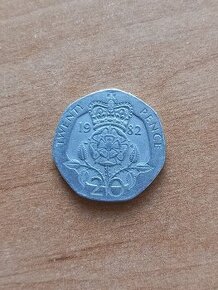Twenty pence 1982