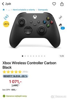 Xbox Wireless Controller Carbon Black