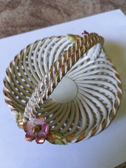 Košíček porcelán - Capodimonte - Itálie