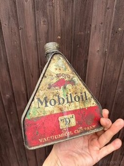 Plechovka Mobiloil Gargoyle ČZ předválečná