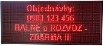 VELKÁ PROGRAMOVATELNÁ SVĚTELNÁ REKLAMA LED PANEL DISPLEJ