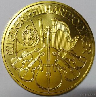 1 oz wiener philharmoniker, zlatá investiční mince