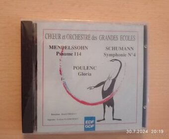 CD, hudba - Mendelssohn, Schumann, Poulenc "NOVÉ"