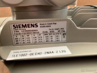 Elektromotor Siemens 1LE1002 0,55kW