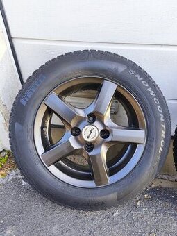 Nabízím Alu kola 6,5J 4x100 s pneu 195/65 R15