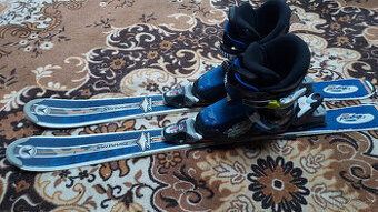 lyže dynastar 100 cm. + lyžáky nordica 20,5 cm.