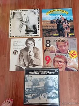 LP gramofonové desky mluvené slovo