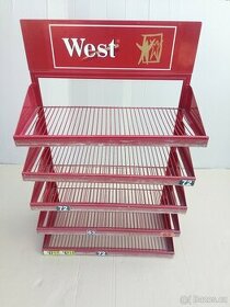 Košíkový kovový stojan - reklamní, zbožový, výstavní