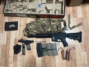 Airsoft Gear M4 AEG + Glock HPA