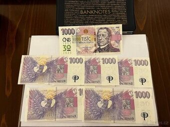 1000 Kč s přítiskem