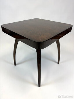 Konferenční stolek Halabala po renovaci - šelak, krásná dýha