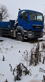 Man TGS 33440 6x6 BB s hydraulickým jeřábem