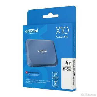 nový externí SSD disk Crucial X10 4TB Portable