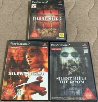 PS2 Silent Hill 2 3  4 The Room 3 herní sada Japonsko
