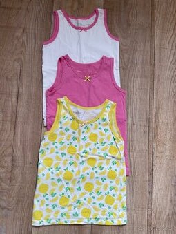 3x dívčí košilka Lupilu 110/116