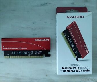 SSD NVMe M.2 v PCIe adaptéru