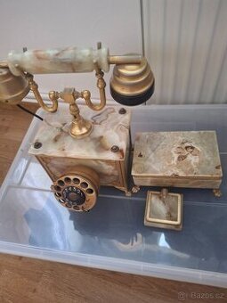 Mramorová telefoní sada