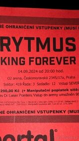 2x vstupenka na koncert Rytmus King Forever