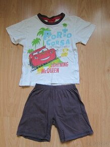 Letní chlapecké pyžamo vel. 110, motiv CARS (Auta)