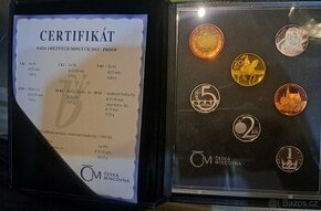 Česká republika, Sada oběžných mincí 2012 - PROOF, kožený ob