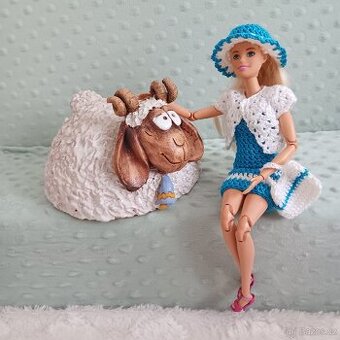 Barbie - obleček modrý - 1