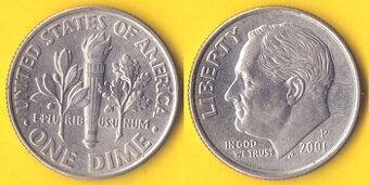 Mince USA, 10 cents, one dime 2001