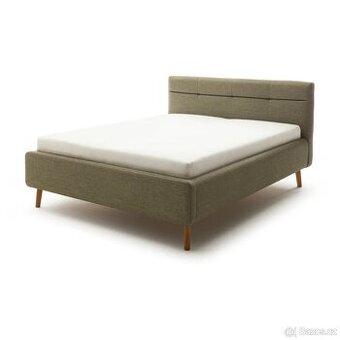 Čalouněná postel s úložným prostorem 160x200 včetně matrace
