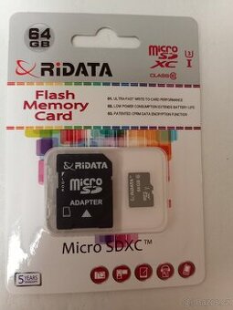 MicroSDXC RiData 64GB class10