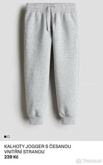 Nove tepláčky H&M šedý melír vel.110