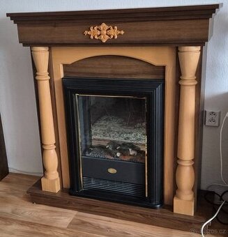 Elektrický krb - dekorace.