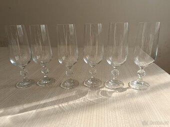 6 kusů šampusek - skleničky na sekt
