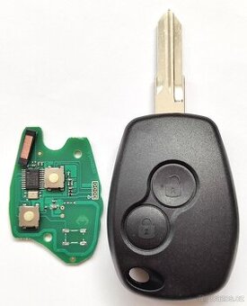 Klíč Dacia Renault ID46 / 4A / 433MHz.  Kompletní klíč 2 / 3