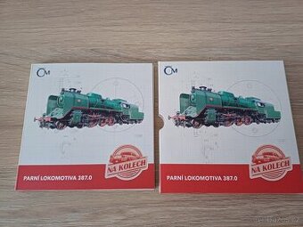 Stříbrná mince Na kolech - Parní lokomotiva 387.0 proof